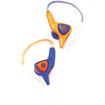 WI-2001 "Helix" Headphones, Blue/Orange