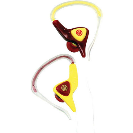 WI-2002 "Helix" Headphones, Red/Yellow