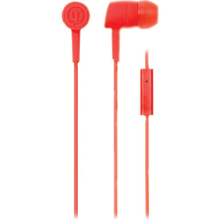 WI-2255 "Mojo" Earbuds w/ Mic, Red