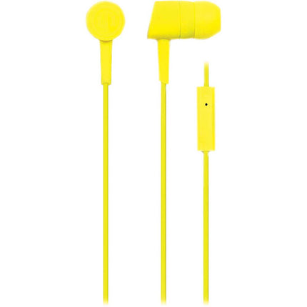 WI-2257 "Mojo" Earbuds w/ Mic, Yellow