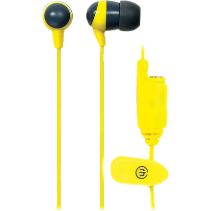 WI-2402 "Heist" Earbuds, Slate/Yellow