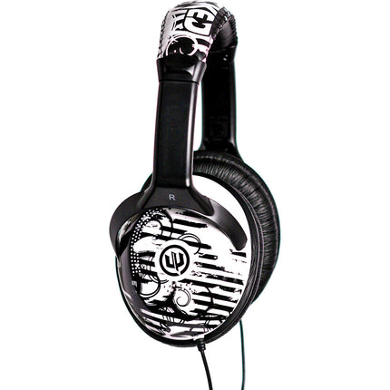 WI-8200 "Reverb" Full Size Headphones, Black/White