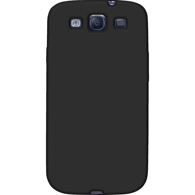 Silicone Skin Jelly Case For Galaxy S III, Black