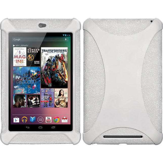 Silicone Skin Jelly Case For Nexus 7, White