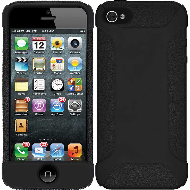 Silicone Skin Jelly Case For iPhone 5, Black