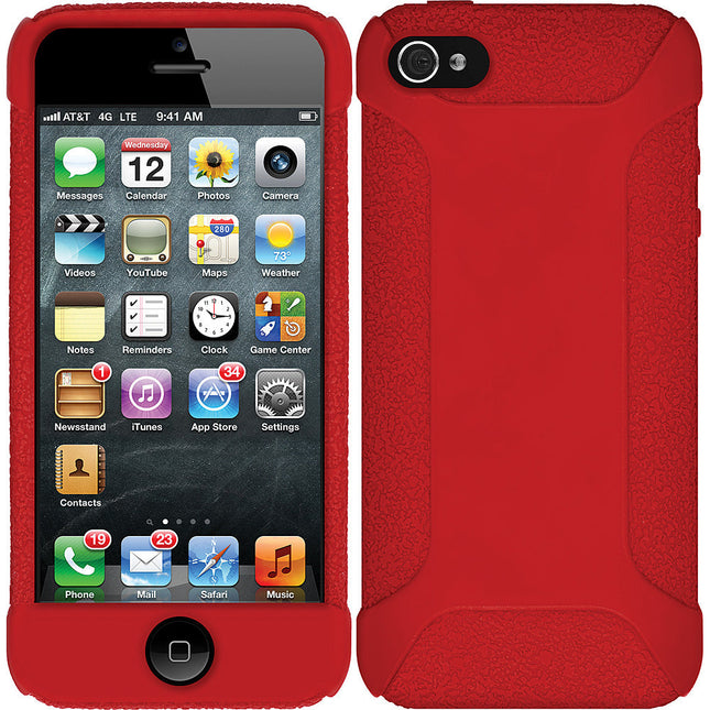 Silicone Skin Jelly Case For iPhone 5, Red