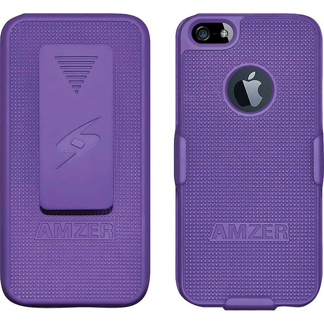 Shellsterô Holster & Case For iPhone 5, Purple