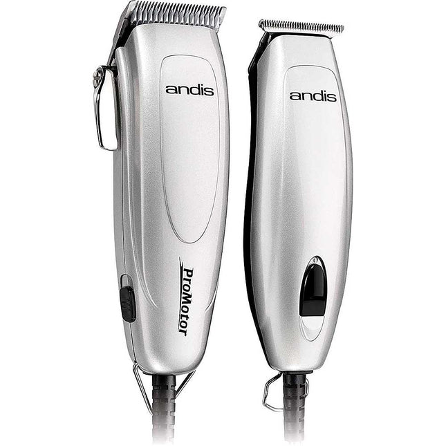 Promotor+ Combo 27-Piece Clipper/Trimmer Haircutting Kit, Silver