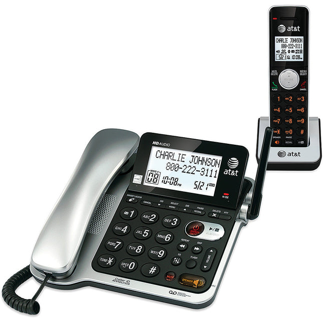 DECT 6.0 Corded/Cordless Answering System, 1 Wireless Handset