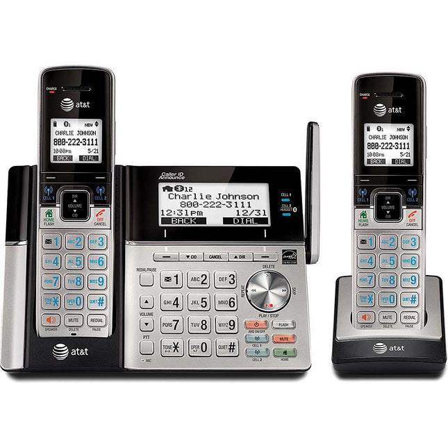 DECT 6.0 Expandable Cordless Answering System with Bluetooth, 2 Handsets