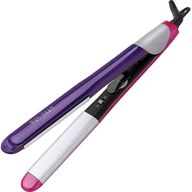 1" Split Personality Curved Edge Straightener, Pink/Purple