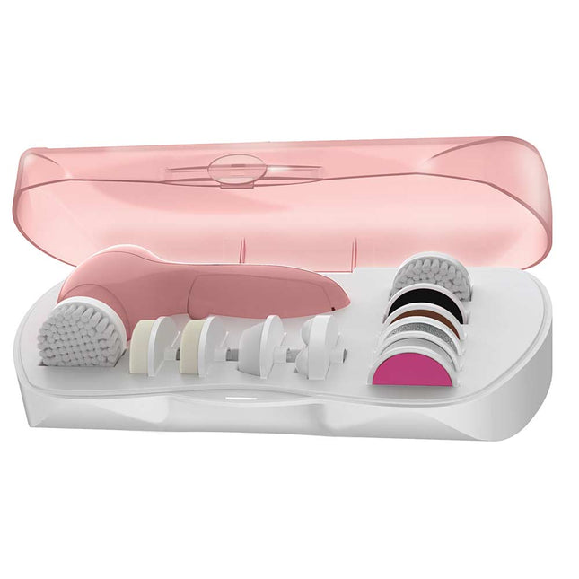 13-PIECE ROTARY FACE AND BODY CLEANSING SET, Pink