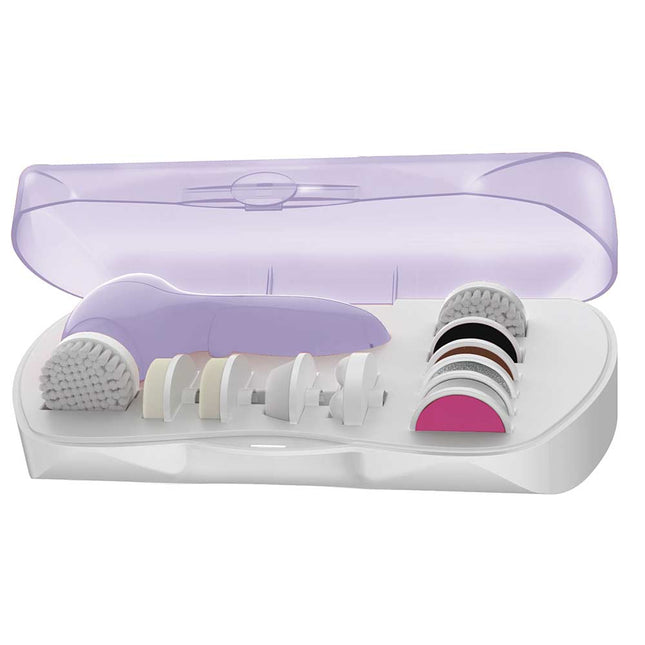 13-PIECE ROTARY FACE AND BODY CLEANSING SET, Lavander