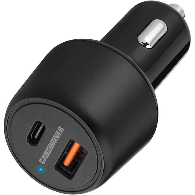 Dual USB Car Charger with Power Delivery & Quick Charge