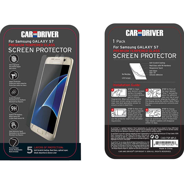 Premium Tempered Glass Screen Protector for Samsung Galaxy S7