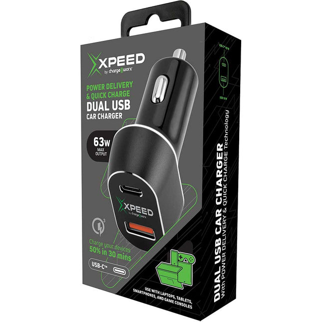 Quick Charge Dual USB Car Charger w/Power Delivery