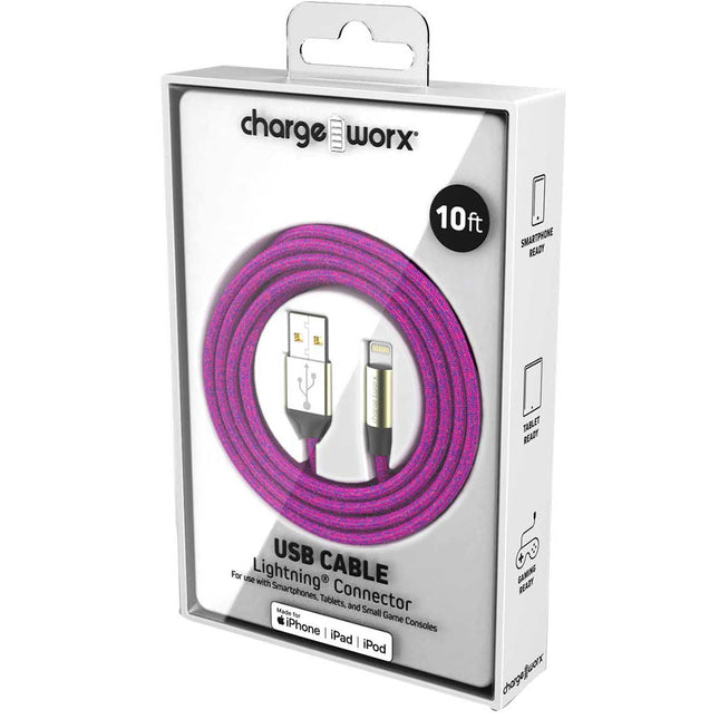 Elements 10 FT Lightning Cable, Violet