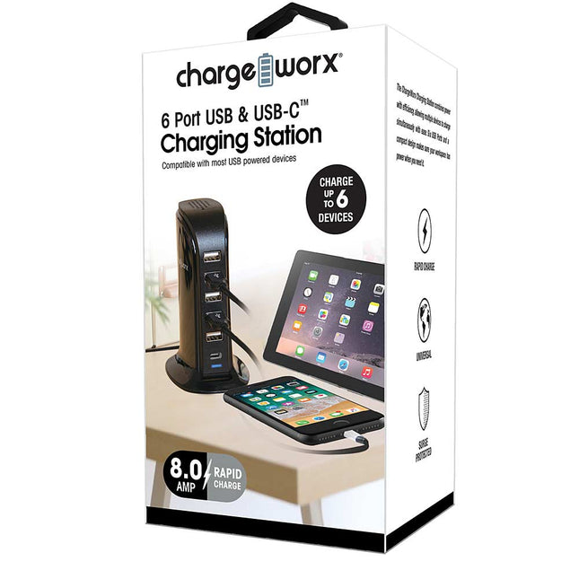 6 Ports Desktop Charging Station