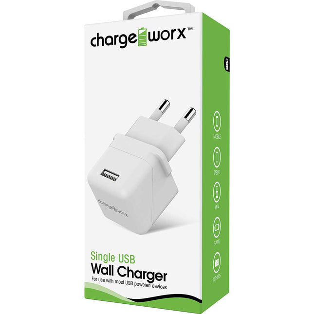 USB Wall Charger, White