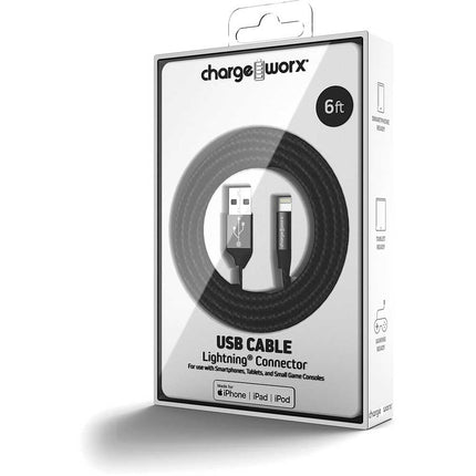 6 FT Lightning Cable, Black