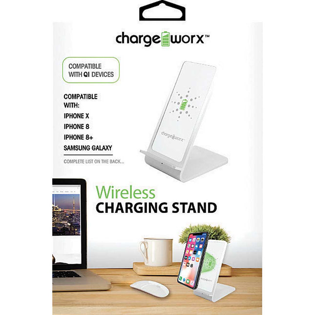 Wireless Charging Stand, Silver