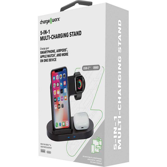 5 in 1 Multi-Charging Stand, Black