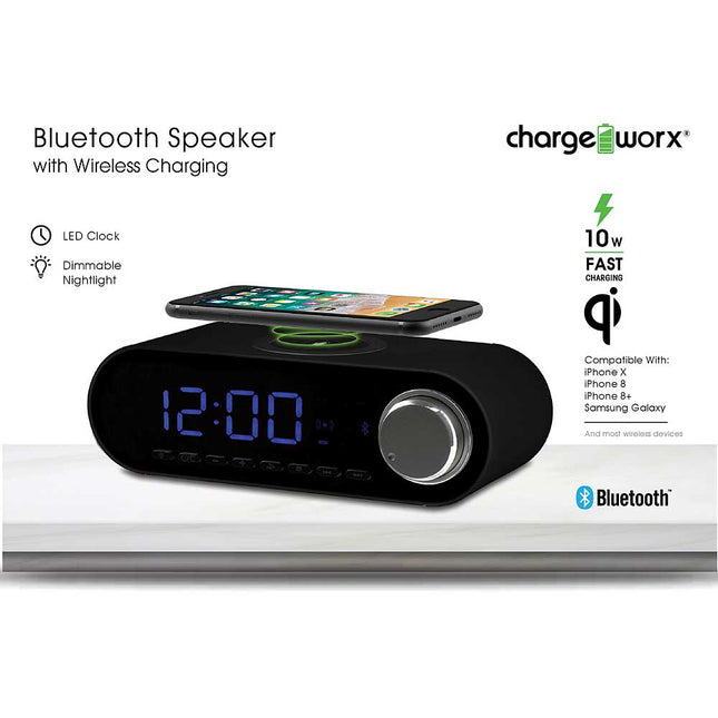 Speaker System with Wireless Charging, Black