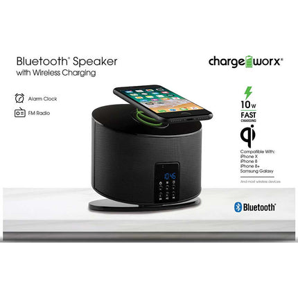 Bluetooth Speaker with Wireless Charging, Black
