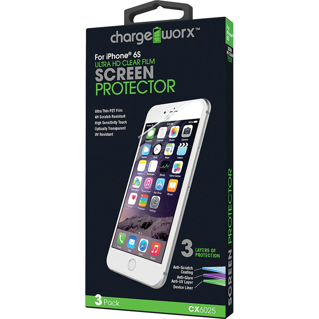 iPhone 6S Screen Protector, 3pk