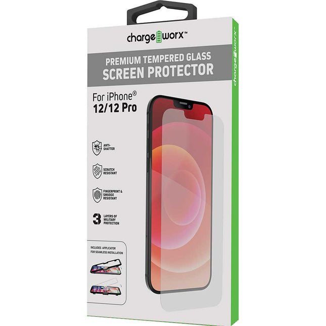 PREMIUM TEMPERED GLASS SCREEN PROTECTOR FOR IPHONE 12 / 12 PRO