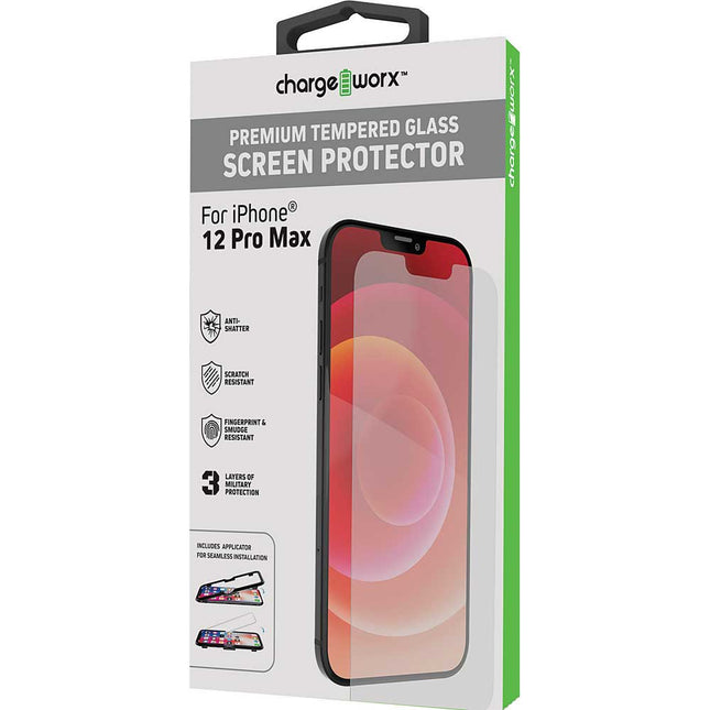 PREMIUM TEMPERED GLASS SCREEN PROTECTOR FOR IPHONE 12 PRO MAX