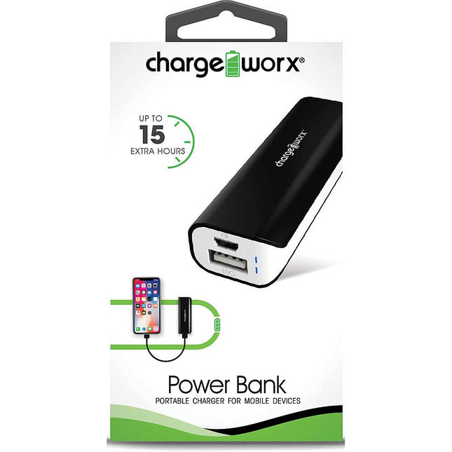 2,000mAh Power Bank, Black