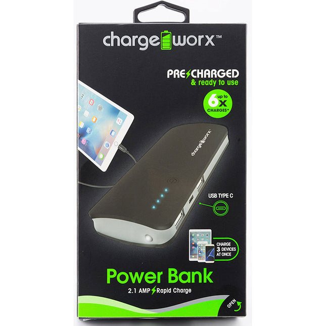 10000mAh Power Bank, Black