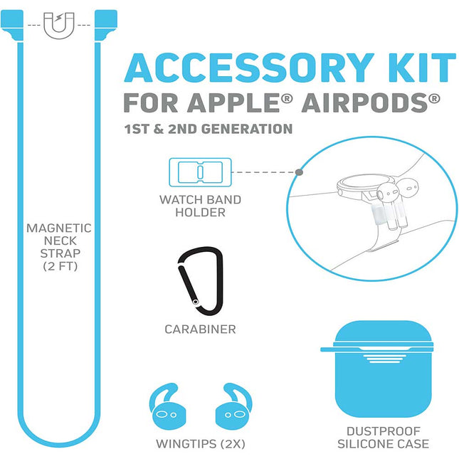 Accessory Kit for Apple®  Airpods® , Blue