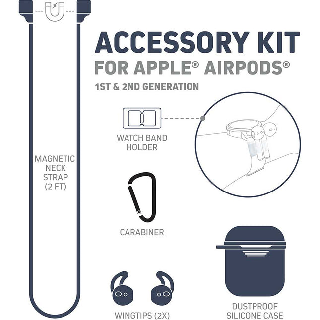 Accessory Kit for Apple®  Airpods® , Deep Blue