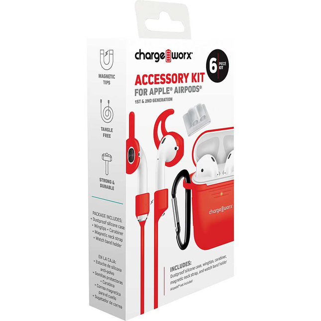 Accessory Kit for Apple® Airpods®, Red