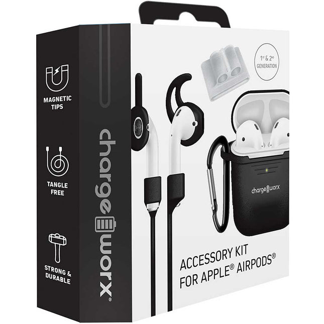 Accessory Kit for Apple® Airpods®, Black