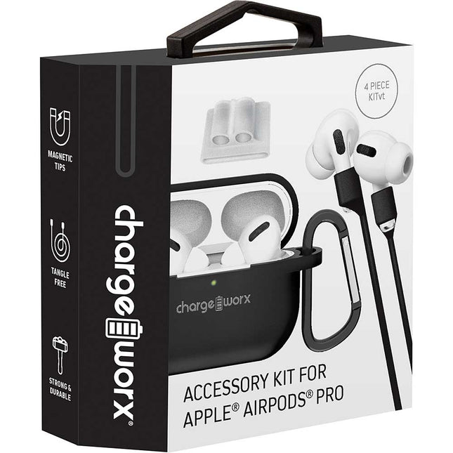 Accessory Kit for Apple® Airpods® Pro, Black