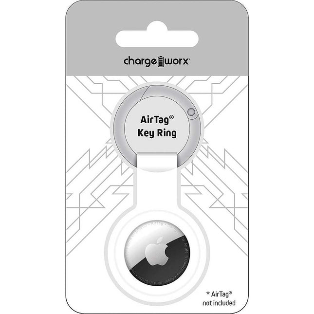 Tracking Keychain Designed for Apple Airtag, White