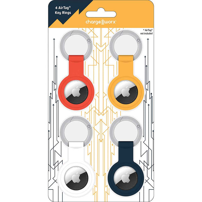 Tracking Keychain Designed for Apple Airtag 4 Packs, Assorted colors