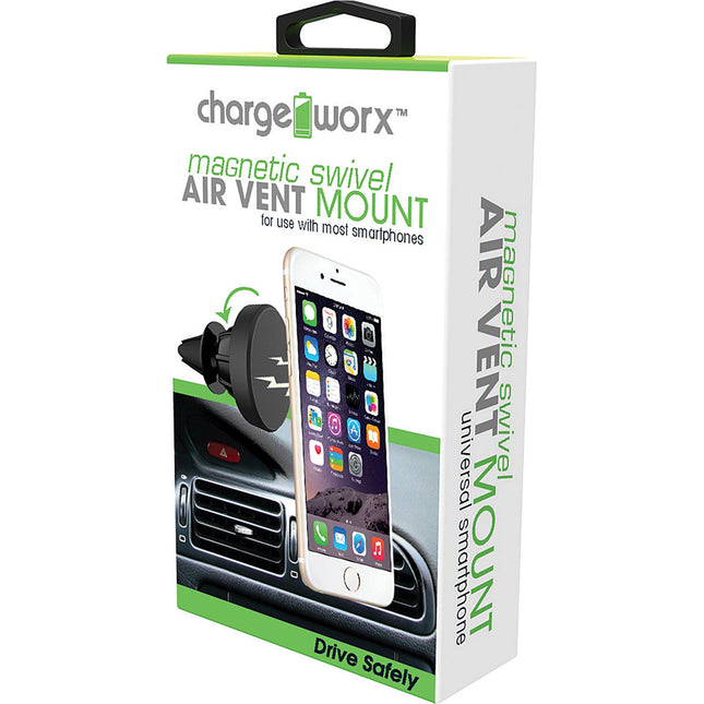 Magnetic Air Vent Swivel Mount for use with most smartphones