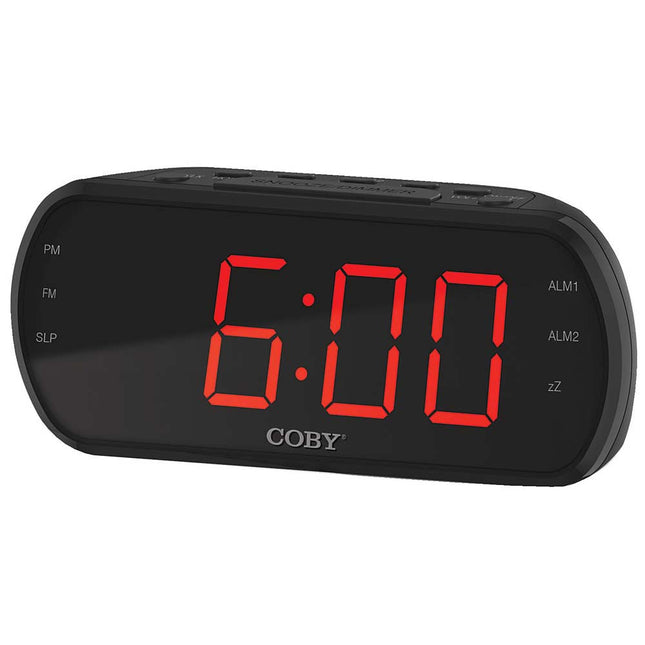 Big Digit FM Alarm Clock Radio, Black