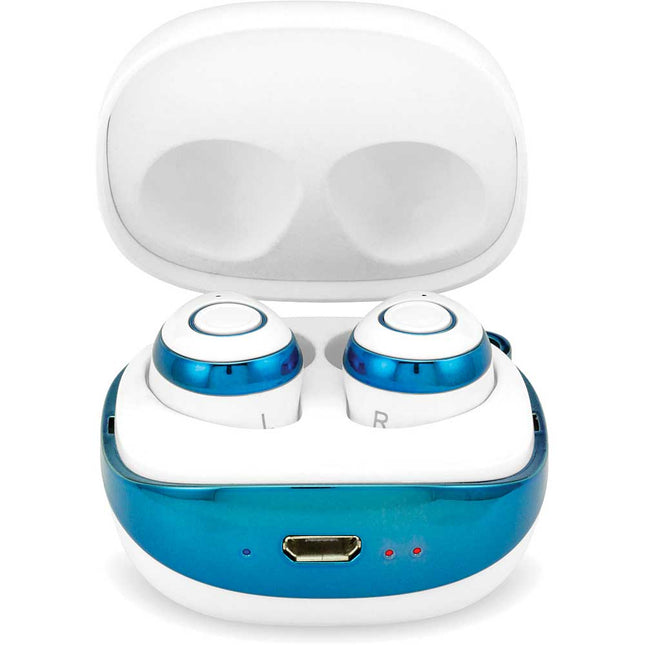 True Wireless Earbuds, White/Blue