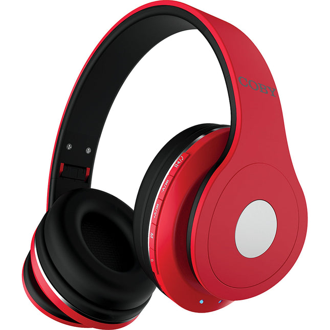 Bluetooth® Headphones w/Mic, Red