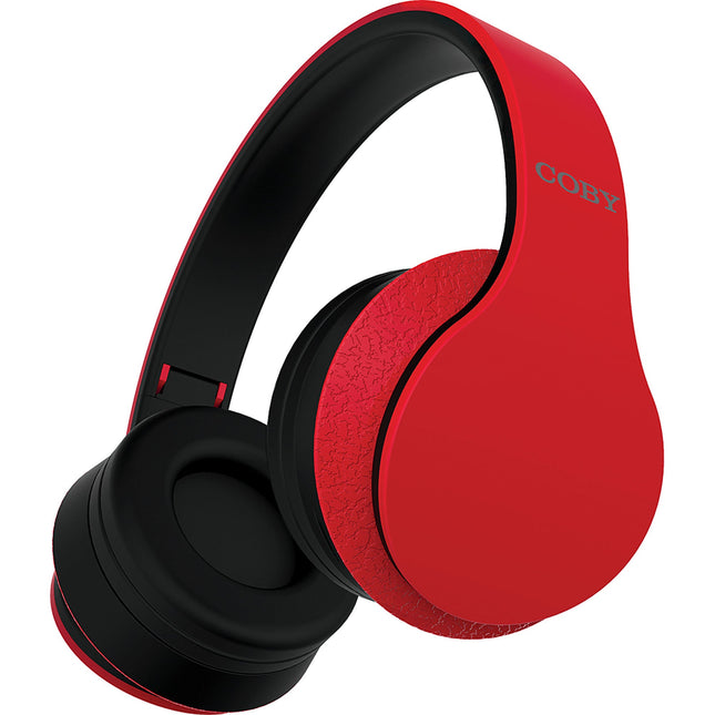 Bluetooth® Headphones w/Mic, Red