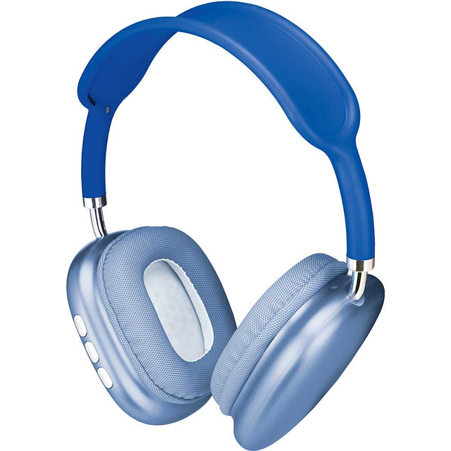 Wireless Metal Folding Headphones, Blue