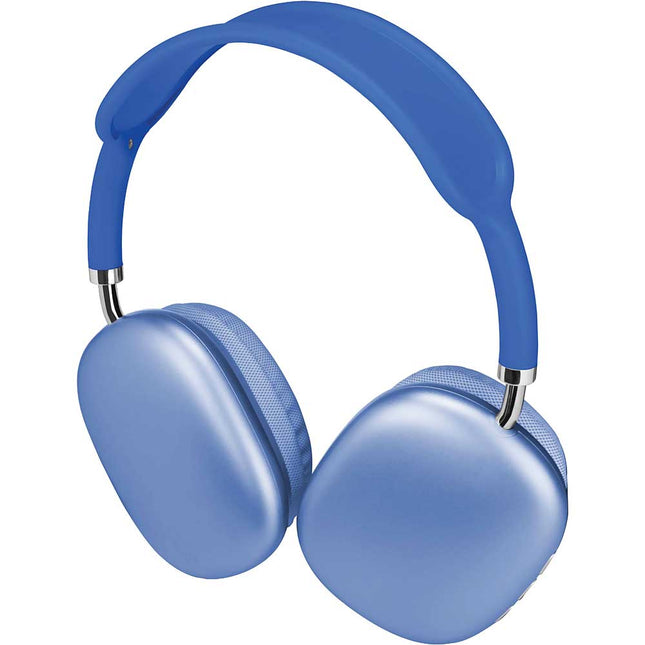 Wireless Metal Folding Headphones, Blue