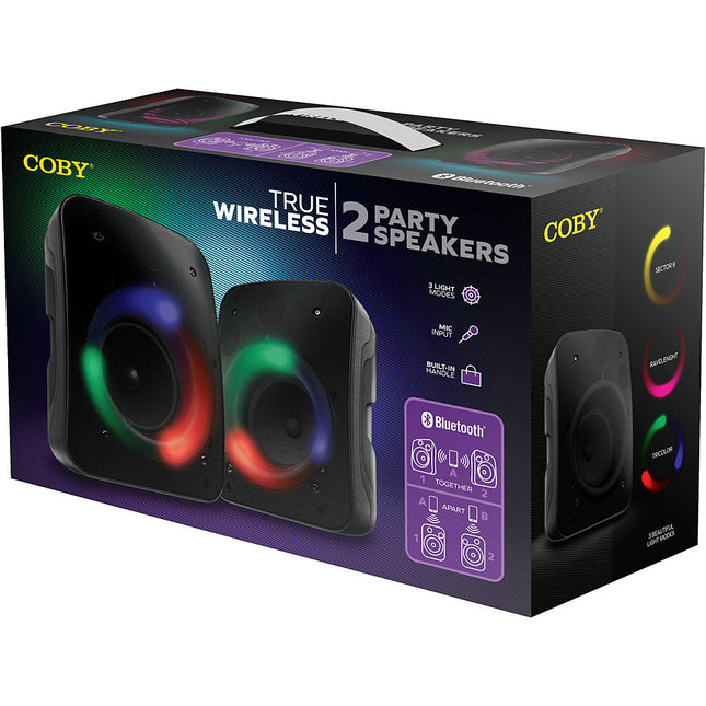 2 Pack True Wireless Party Speaker, Small