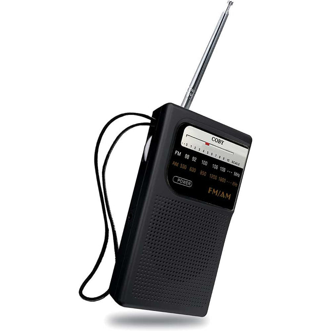 Pocket Size AM/FM Radio, Black