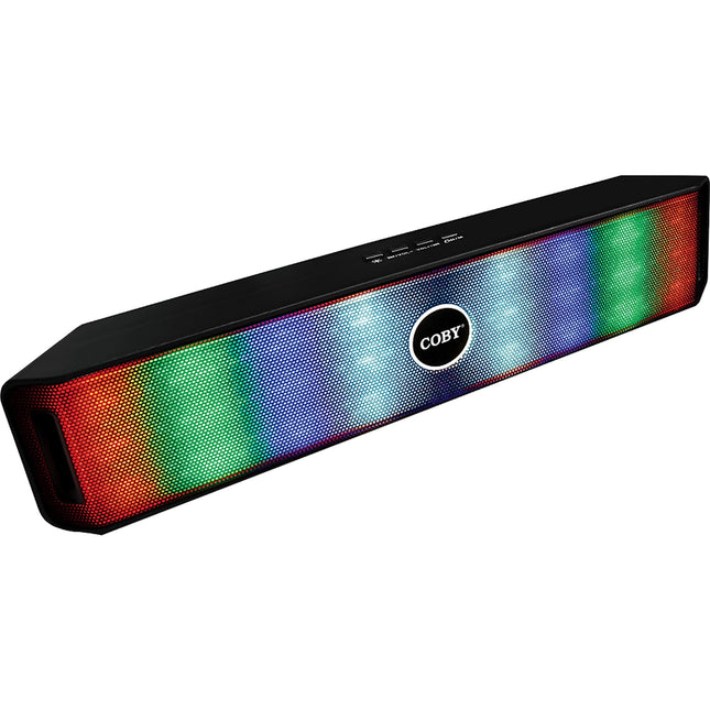 Light Up Ultra-Slim Bluetooth®® Stereo Speaker, Black